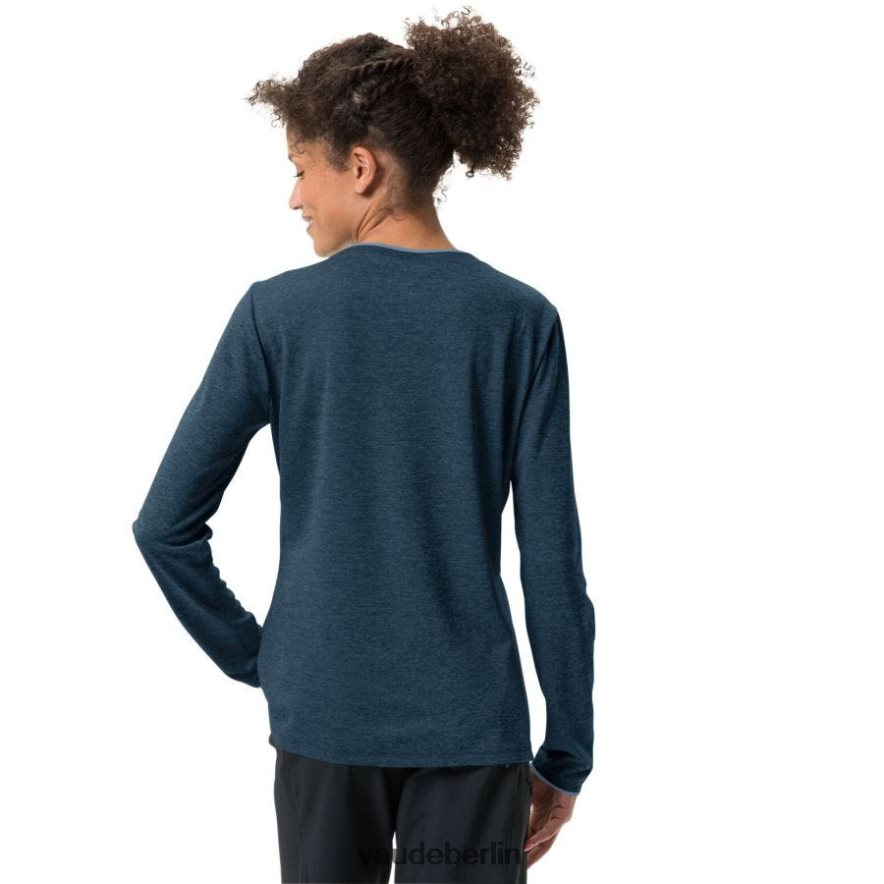 VAUDE unverzichtbares Langarm-T-Shirt dunkles Meer Kleidung HLT448648