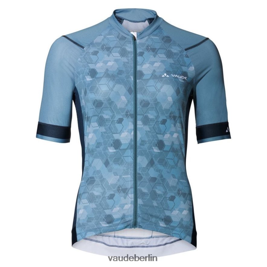 VAUDE Furka Radtrikot mit durchgehendem Reißverschluss Blau grau Kleidung HLT448842