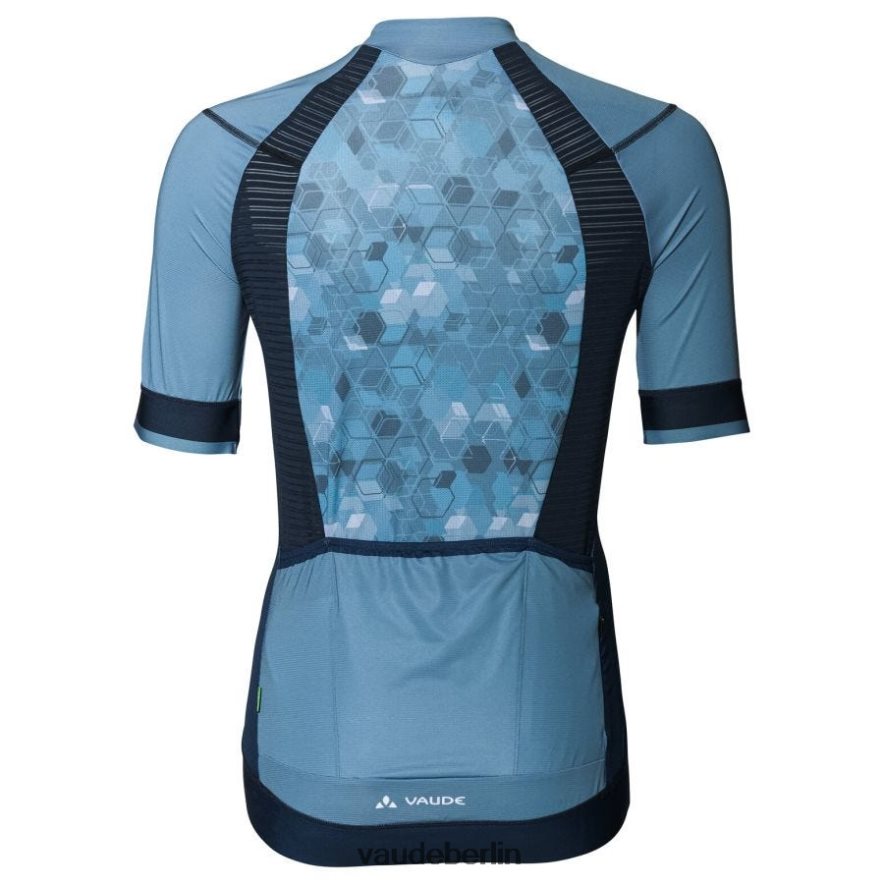 VAUDE Furka Radtrikot mit durchgehendem Reißverschluss Blau grau Kleidung HLT448842
