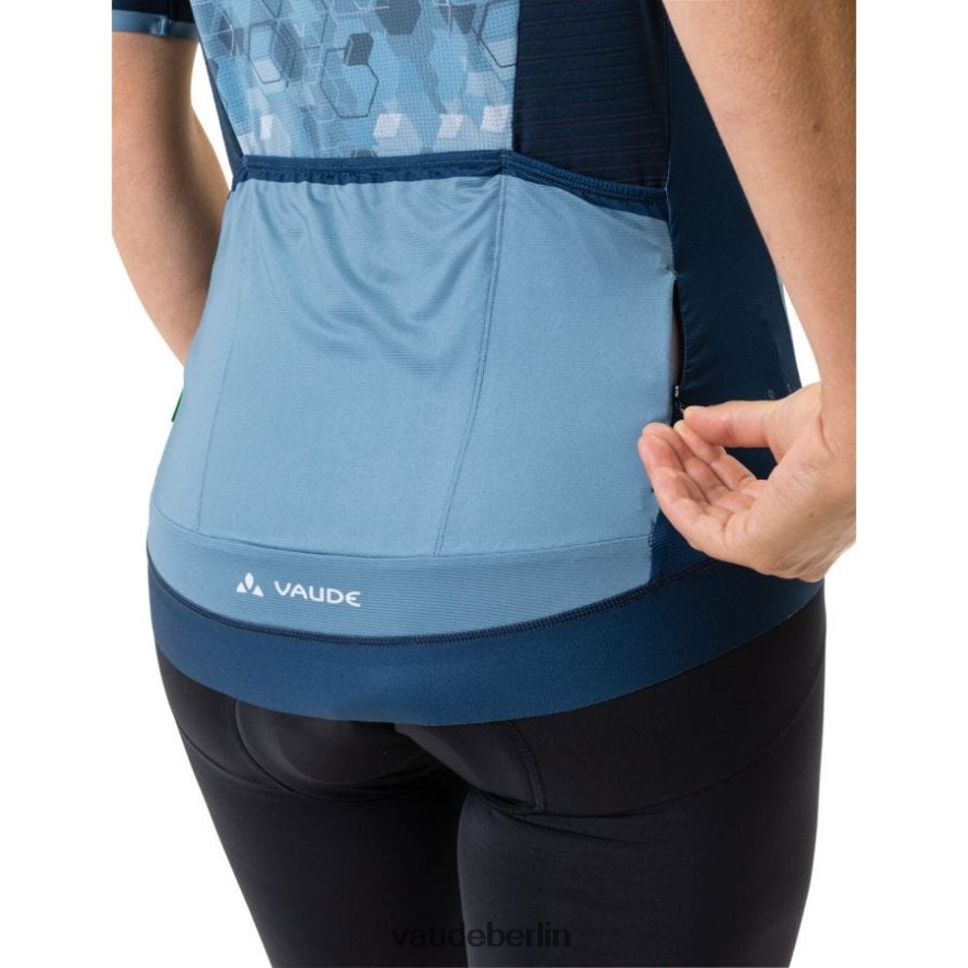 VAUDE Furka Radtrikot mit durchgehendem Reißverschluss Blau grau Kleidung HLT448842
