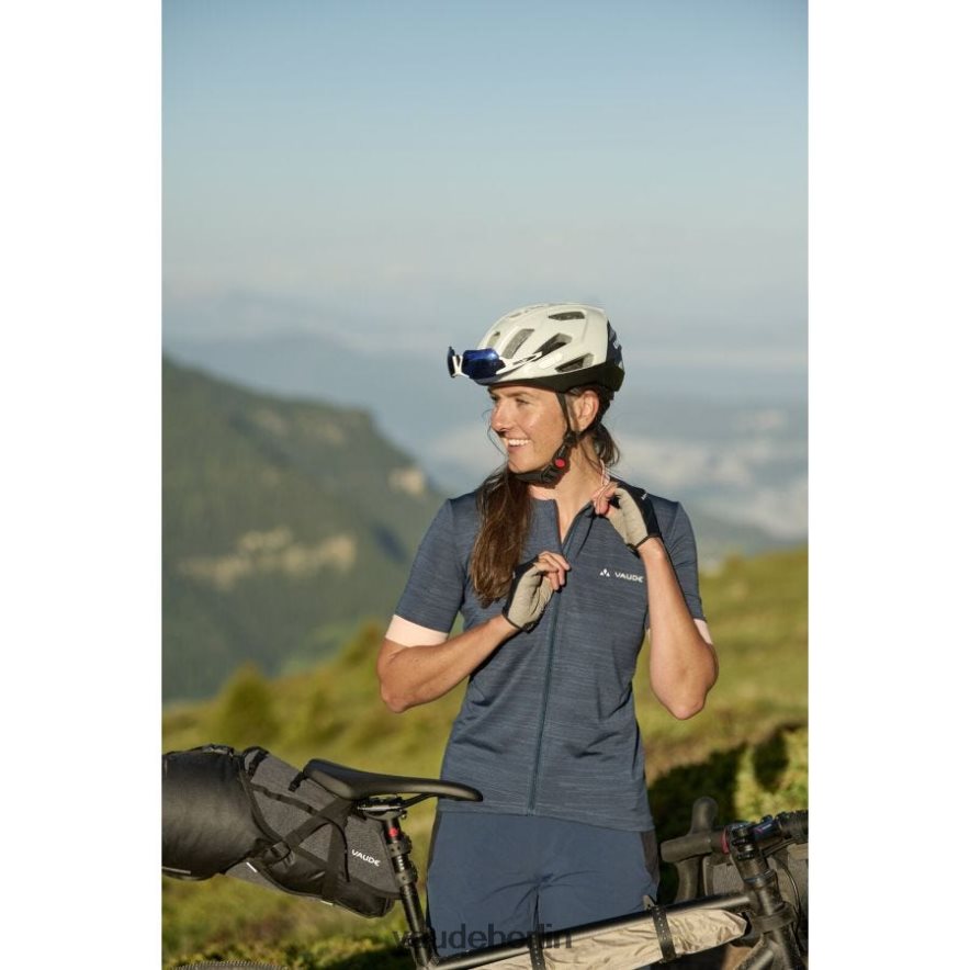VAUDE Kuro-Radtrikot mit durchgehendem Reißverschluss dunkles Meer Kleidung HLT448780