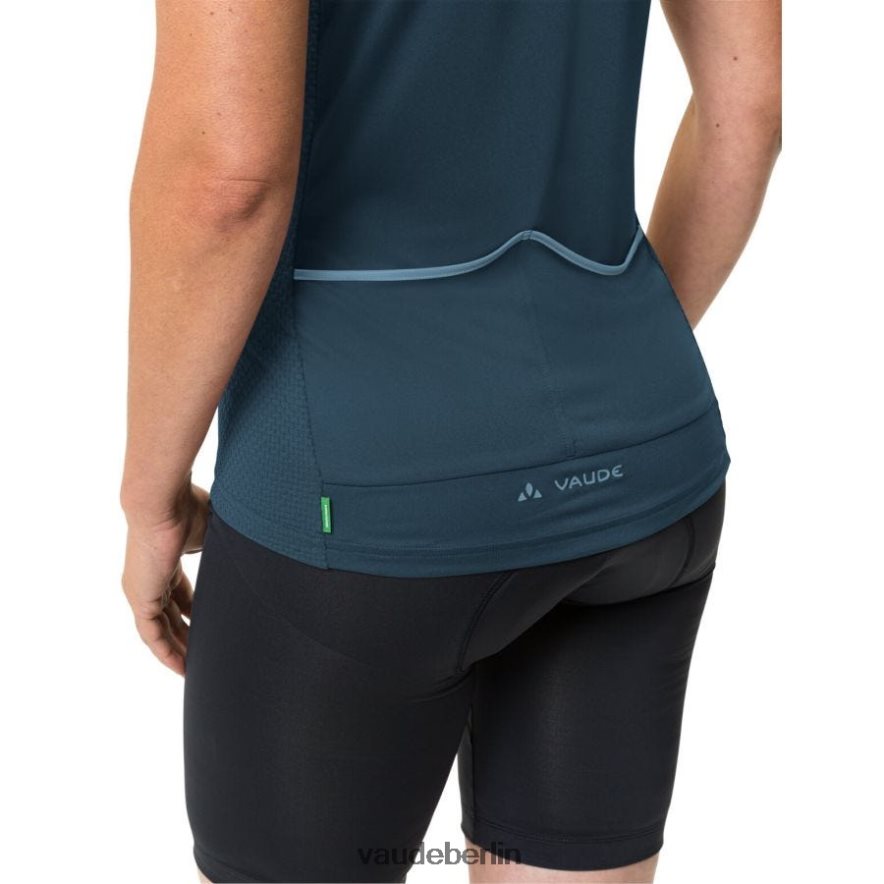VAUDE Posta Rennradtrikot mit durchgehendem Reißverschluss dunkles Meer Kleidung HLT448833