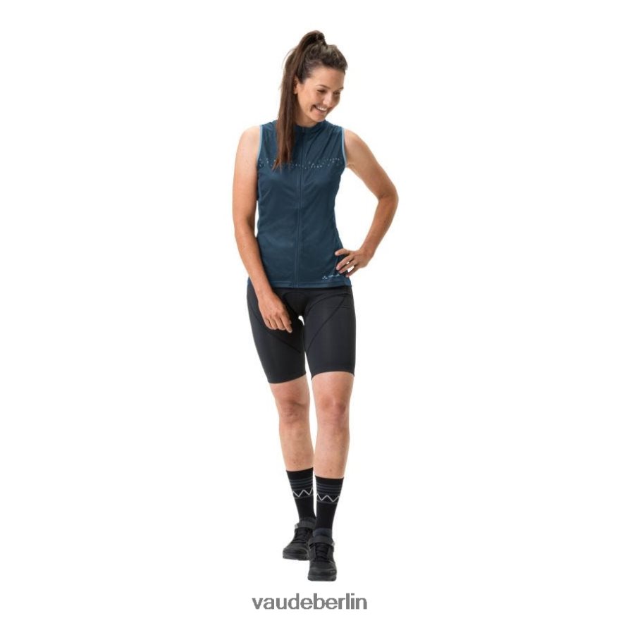 VAUDE Posta Rennradtrikot mit durchgehendem Reißverschluss dunkles Meer Kleidung HLT448833