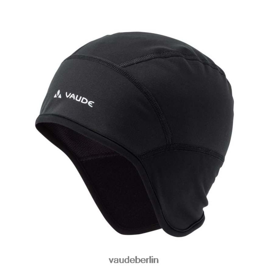 VAUDE winddichte Kappe III unter dem Helm, Fahrradkappe Schwarz Zubehörteil HLT4481095
