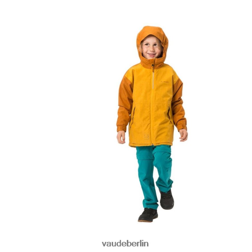 VAUDE Hylax 2-Lagen-Regenjacke gelb verbrannt Kleidung HLT4482194