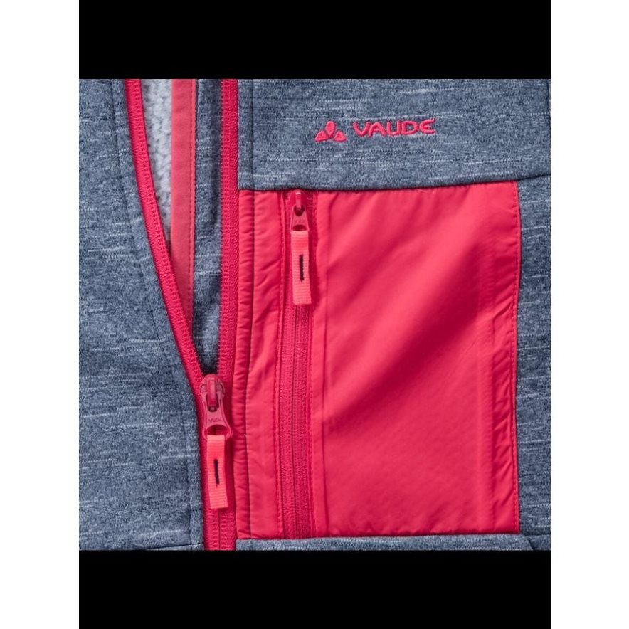 VAUDE Kikimora-Fleecejacke dunkles Meer/Rosa Kleidung HLT4482126