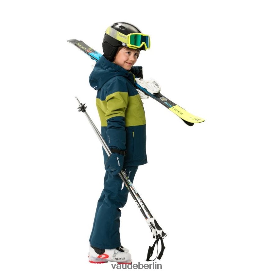 VAUDE Wattierte Schneeschalenjacke dunkles Meer/Avocado Kleidung HLT4482220