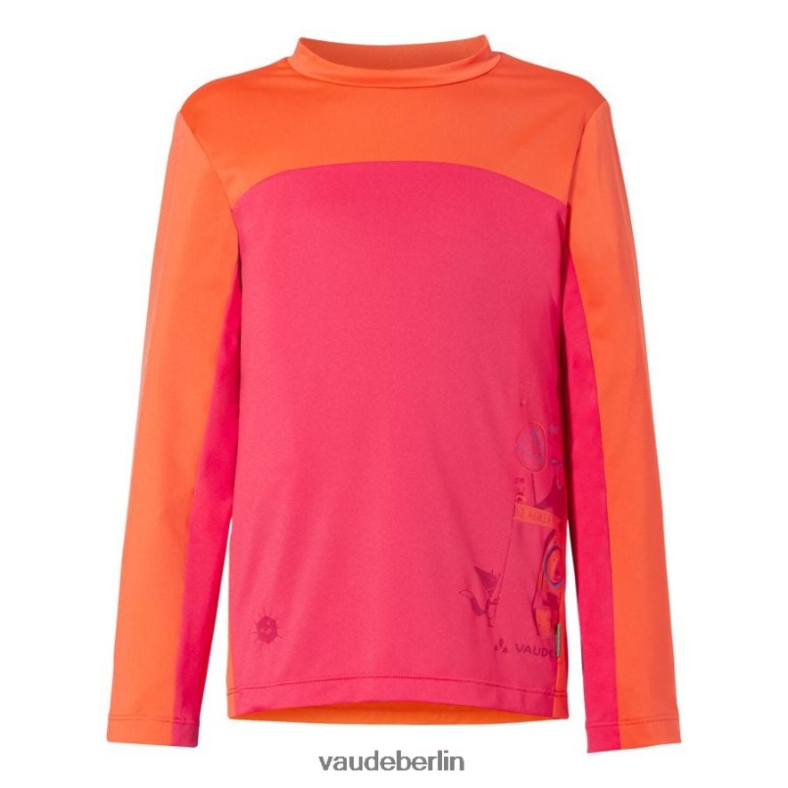 VAUDE Solaro II Langarm-T-Shirt leuchtendes Pink/Orange Kleidung HLT4482333