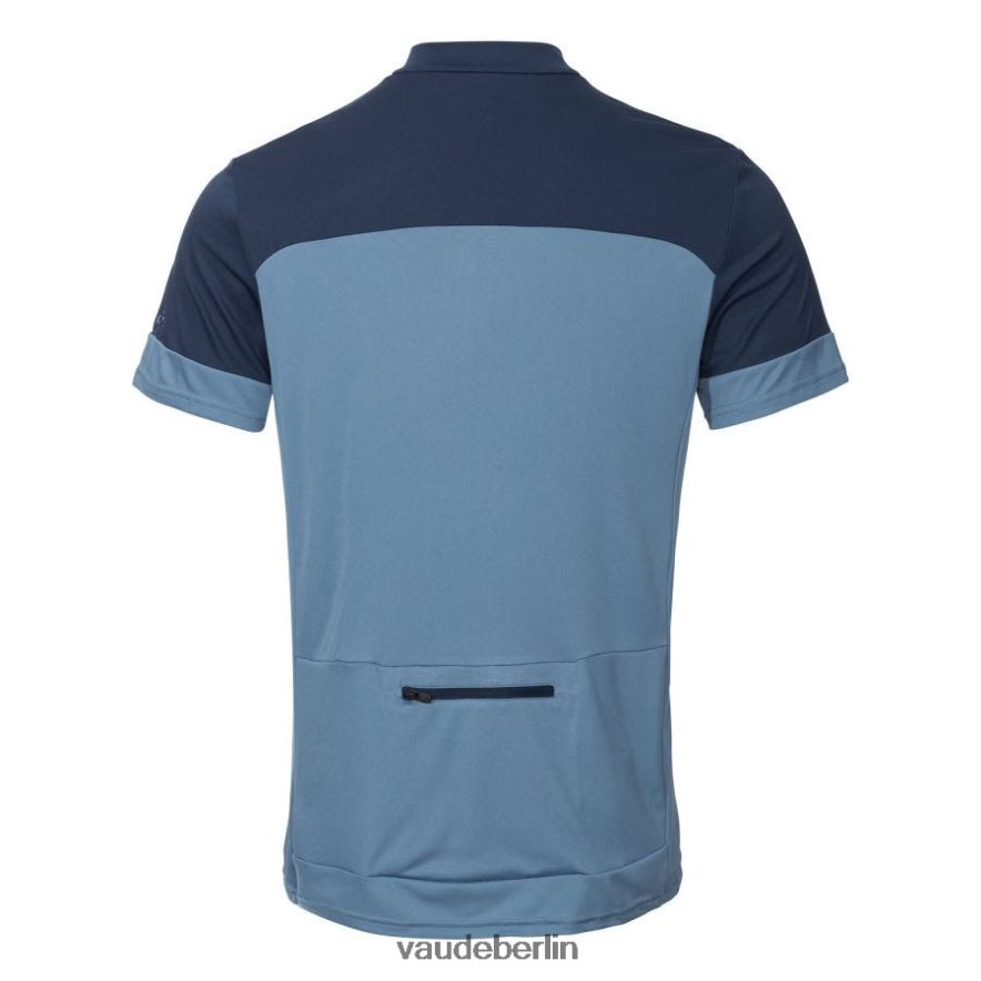 VAUDE Escape-Fahrradshirt mit halbem Reißverschluss Blau grau Kleidung HLT4481932