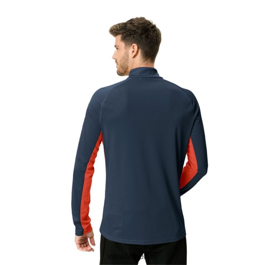 VAUDE Larice Light II Langarmshirt dunkles Meer/Rot Kleidung HLT4481814