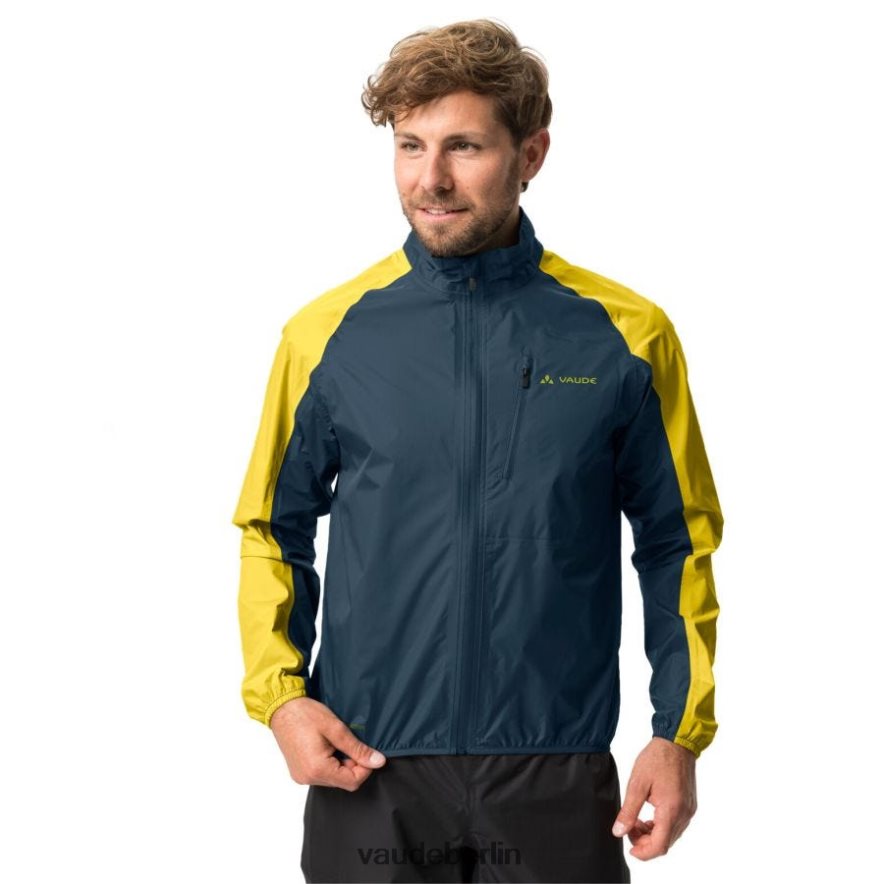 VAUDE Drop III Regenjacke dunkles Meer/Gelb Kleidung HLT4481157