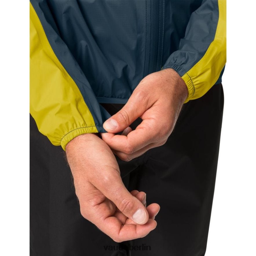 VAUDE Drop III Regenjacke dunkles Meer/Gelb Kleidung HLT4481157
