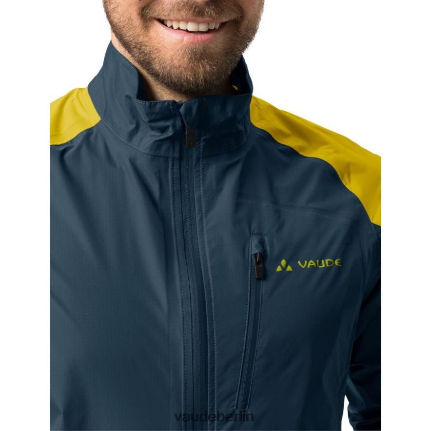 VAUDE Drop III Regenjacke dunkles Meer/Gelb Kleidung HLT4481157