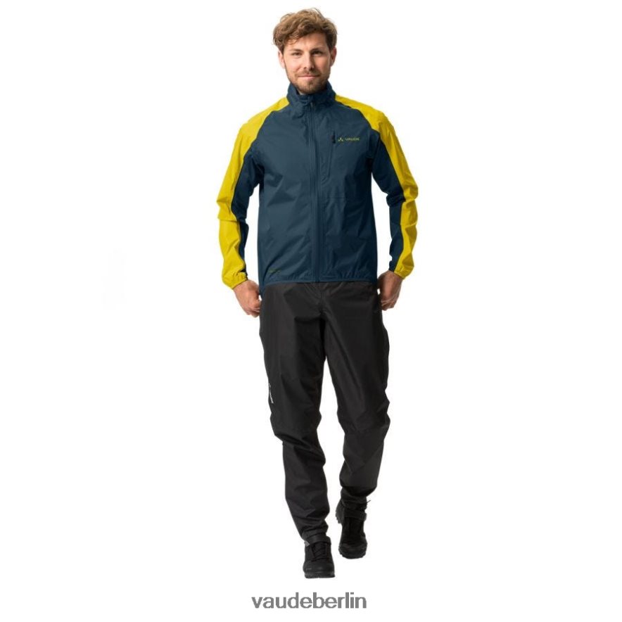 VAUDE Drop III Regenjacke dunkles Meer/Gelb Kleidung HLT4481157