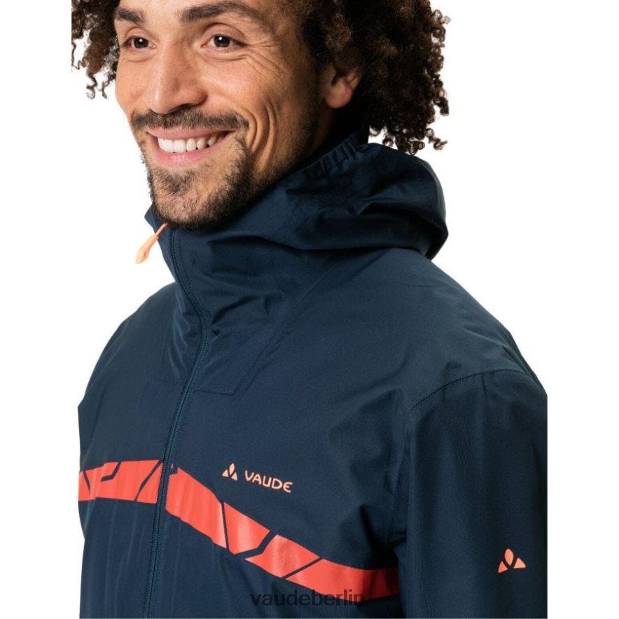 VAUDE Ganzjährige Moab 3-in-1-Rad-Regenjacke Schwarz Kleidung HLT4481467