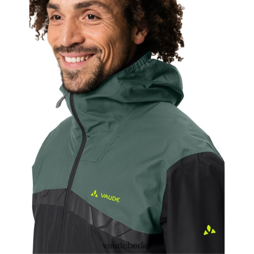 VAUDE Ganzjährige Moab 3-in-1-Rad-Regenjacke Schwarz Kleidung HLT4481468