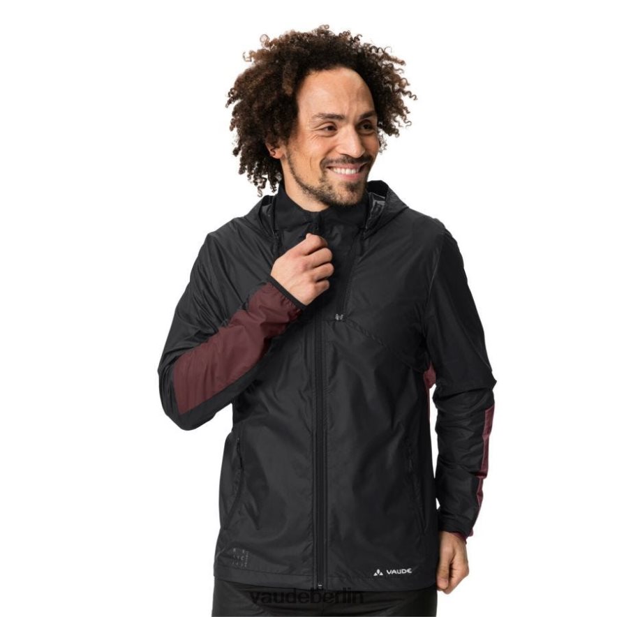VAUDE Ganzjahres-Moab-Leichtrad-Windjacke Schwarz Kleidung HLT4481532