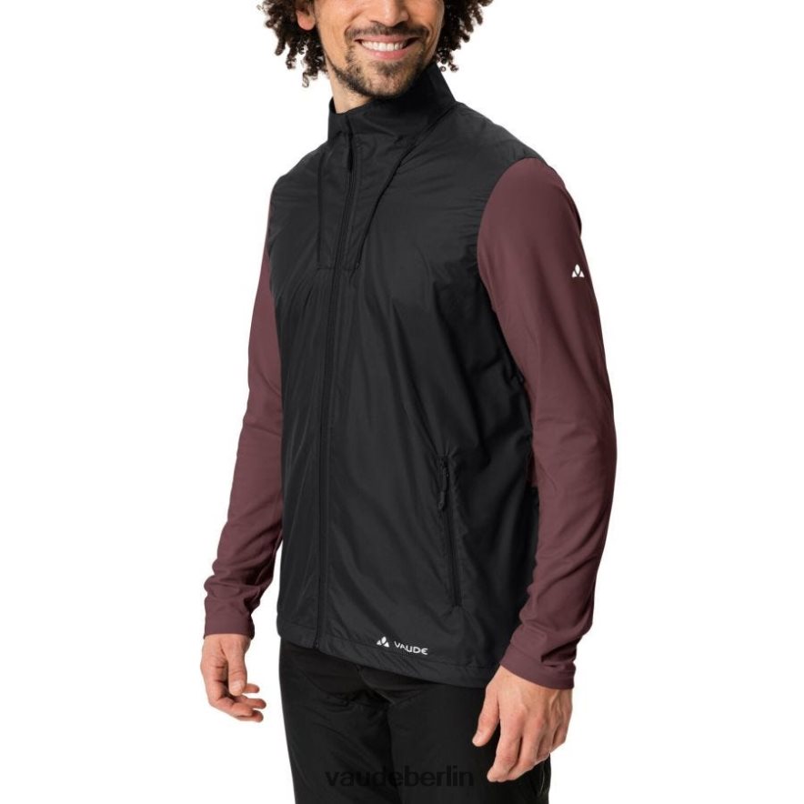 VAUDE Ganzjahres-Moab-Leichtrad-Windjacke Schwarz Kleidung HLT4481532