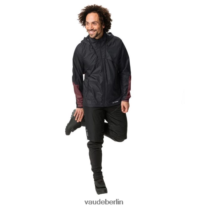 VAUDE Ganzjahres-Moab-Leichtrad-Windjacke Schwarz Kleidung HLT4481532