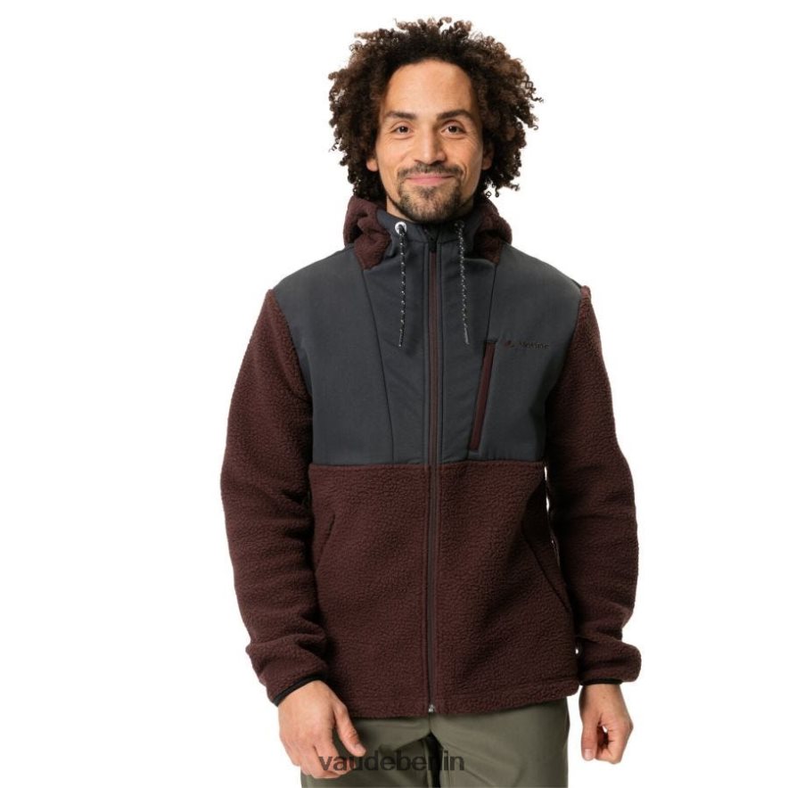 VAUDE Manukau II Fleecejacke mit Kapuze Schwarz Kleidung HLT4481501