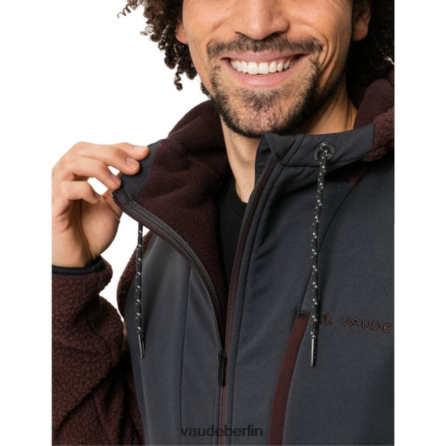 VAUDE Manukau II Fleecejacke mit Kapuze Schwarz Kleidung HLT4481501