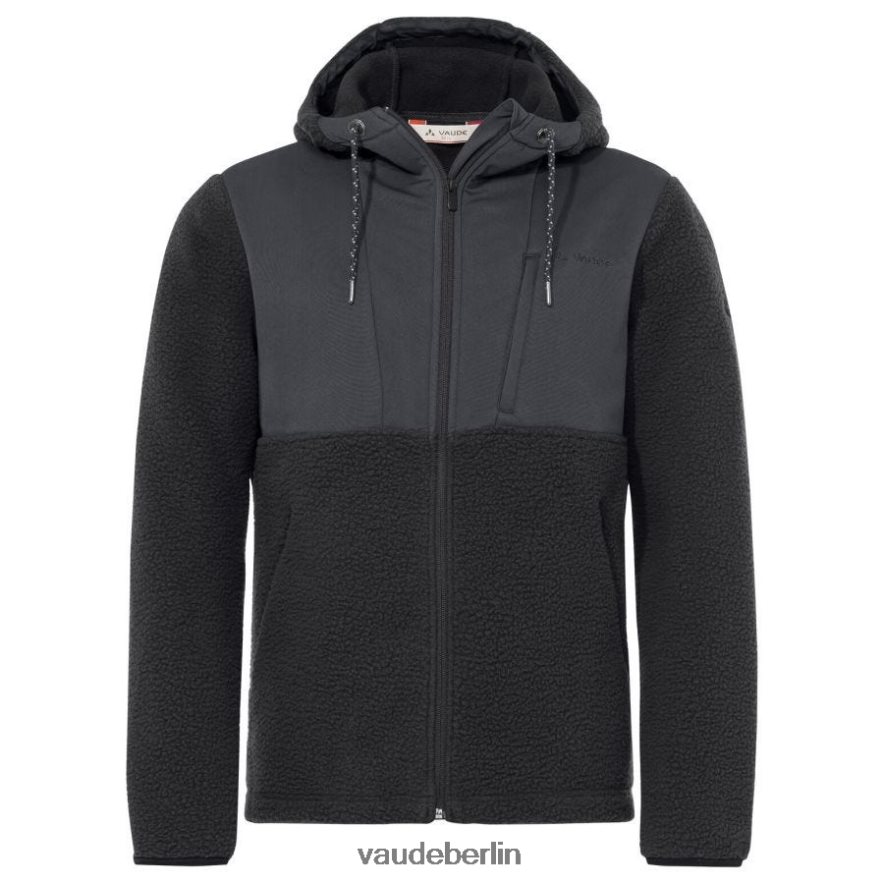VAUDE Manukau II Fleecejacke mit Kapuze Schwarz Kleidung HLT4481503