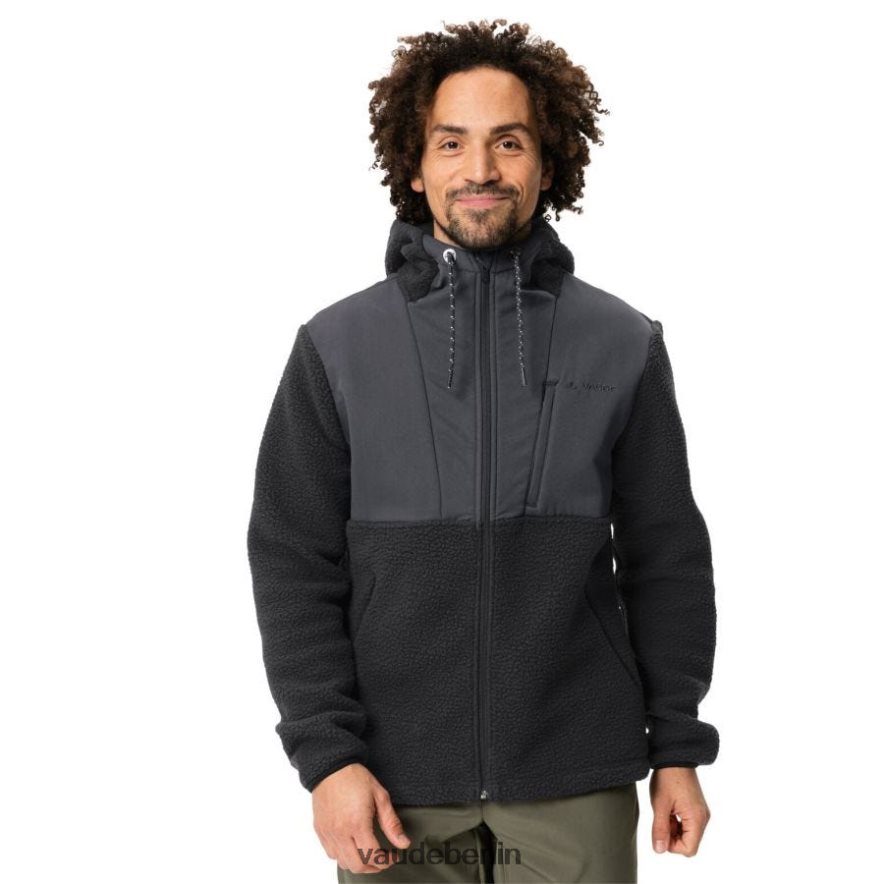 VAUDE Manukau II Fleecejacke mit Kapuze Schwarz Kleidung HLT4481503