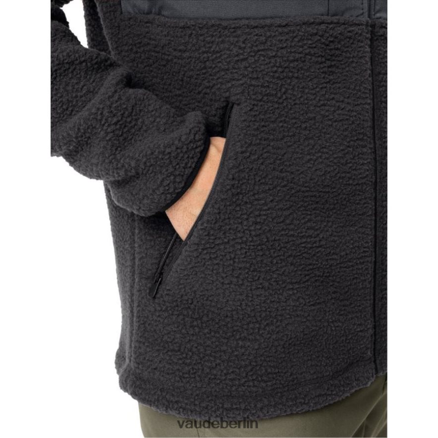VAUDE Manukau II Fleecejacke mit Kapuze Schwarz Kleidung HLT4481503