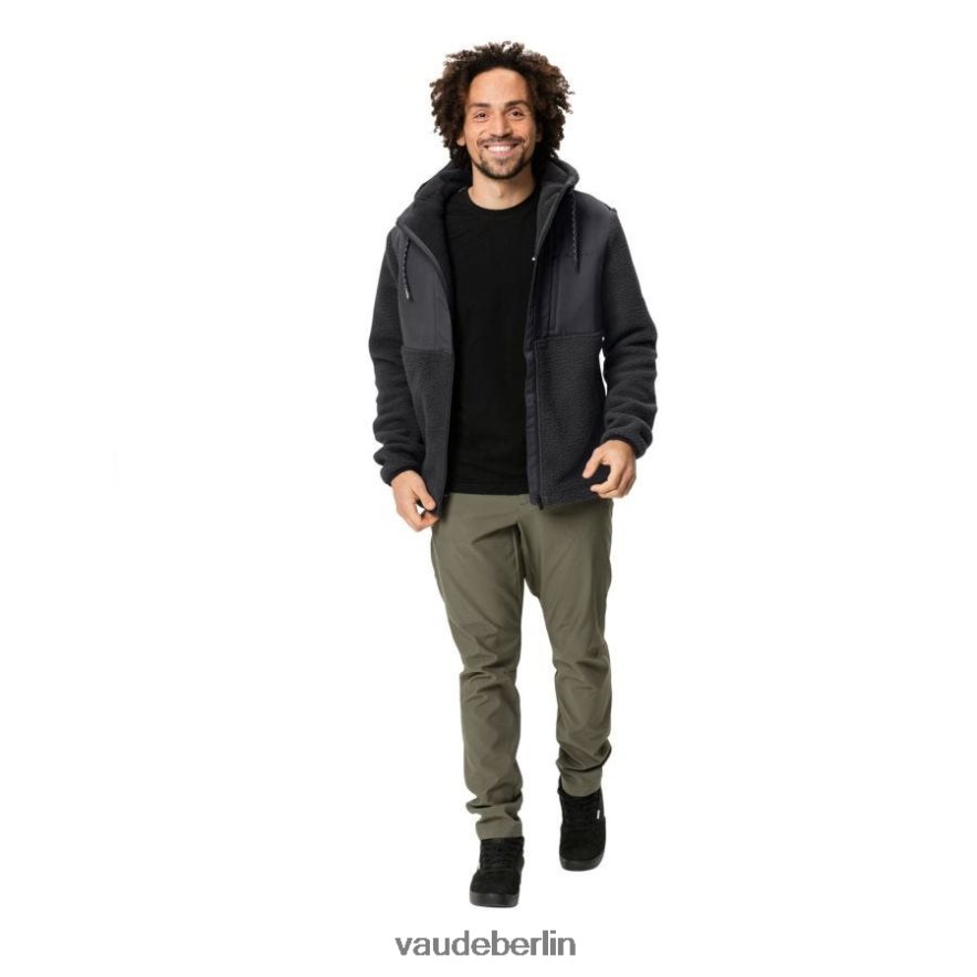 VAUDE Manukau II Fleecejacke mit Kapuze Schwarz Kleidung HLT4481503