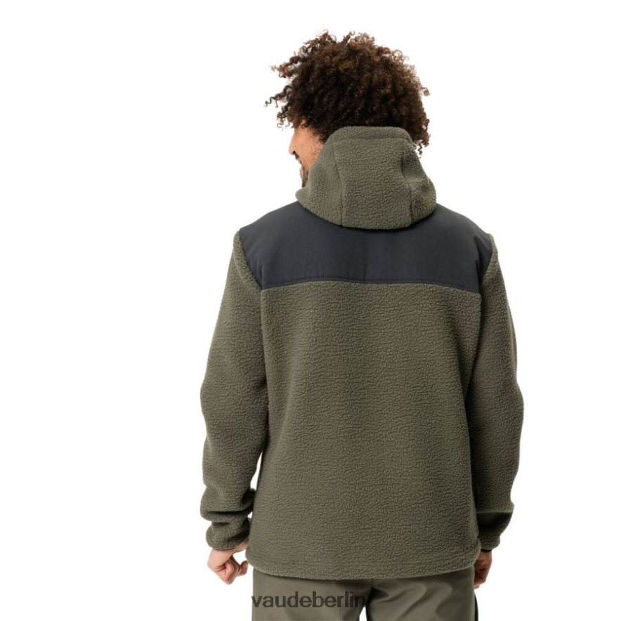 VAUDE Manukau II Fleecejacke mit Kapuze khaki Kleidung HLT4481502