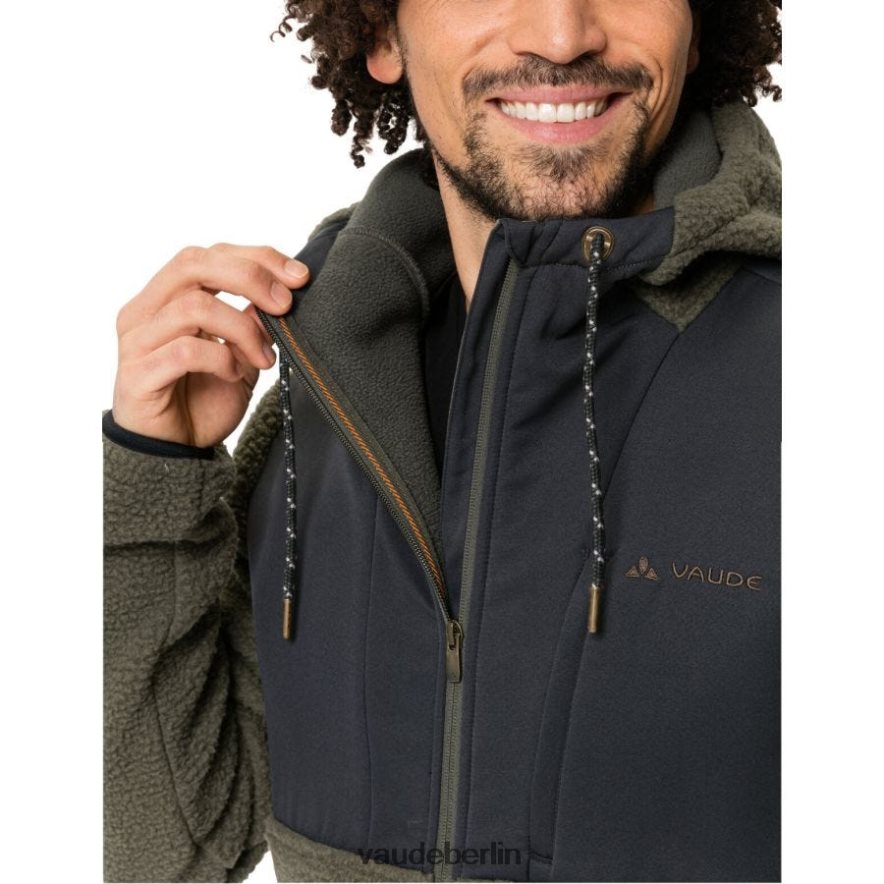 VAUDE Manukau II Fleecejacke mit Kapuze khaki Kleidung HLT4481502
