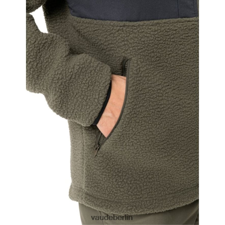 VAUDE Manukau II Fleecejacke mit Kapuze khaki Kleidung HLT4481502