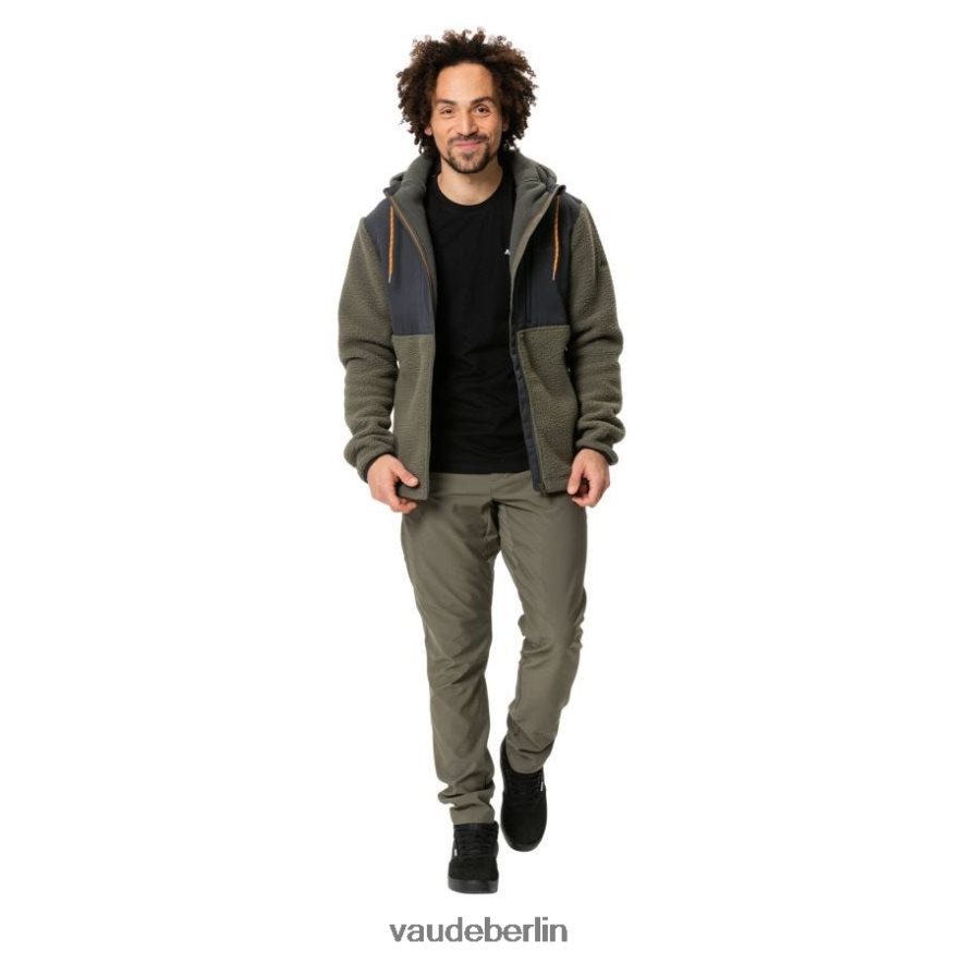 VAUDE Manukau II Fleecejacke mit Kapuze khaki Kleidung HLT4481502