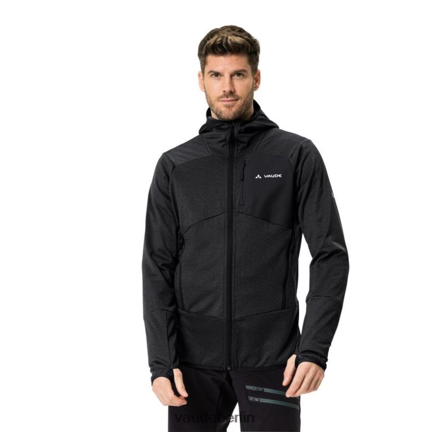 VAUDE Monviso Fleece-Kapuzenjacke Schwarz Kleidung HLT4481374