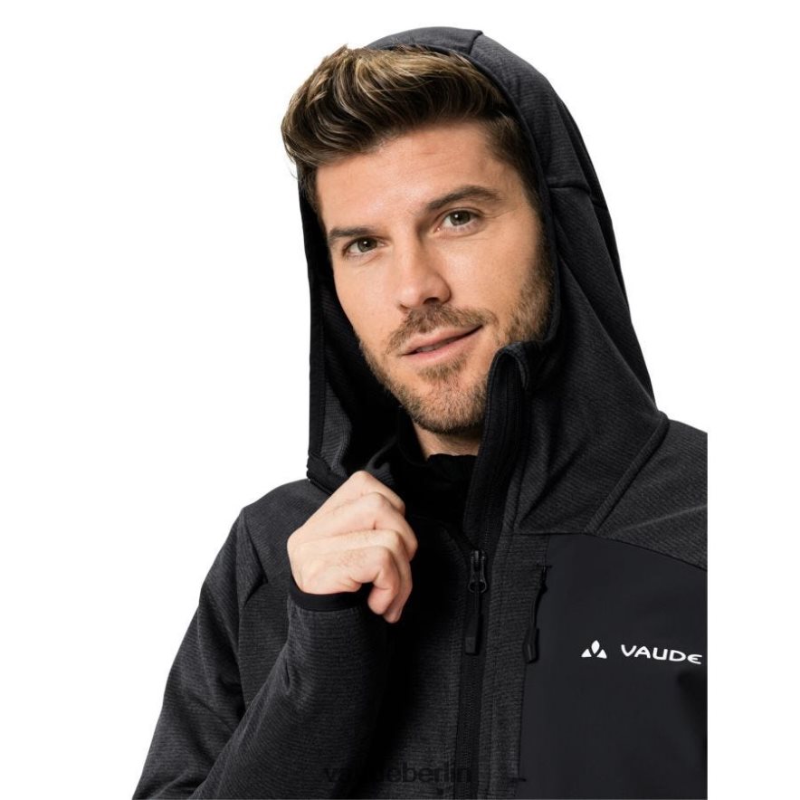 VAUDE Monviso Fleece-Kapuzenjacke Schwarz Kleidung HLT4481374