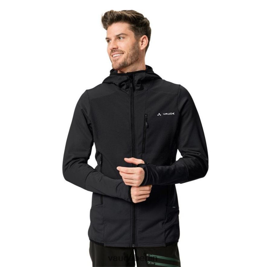 VAUDE Monviso Grid-Fleecejacke Schwarz Kleidung HLT4481538