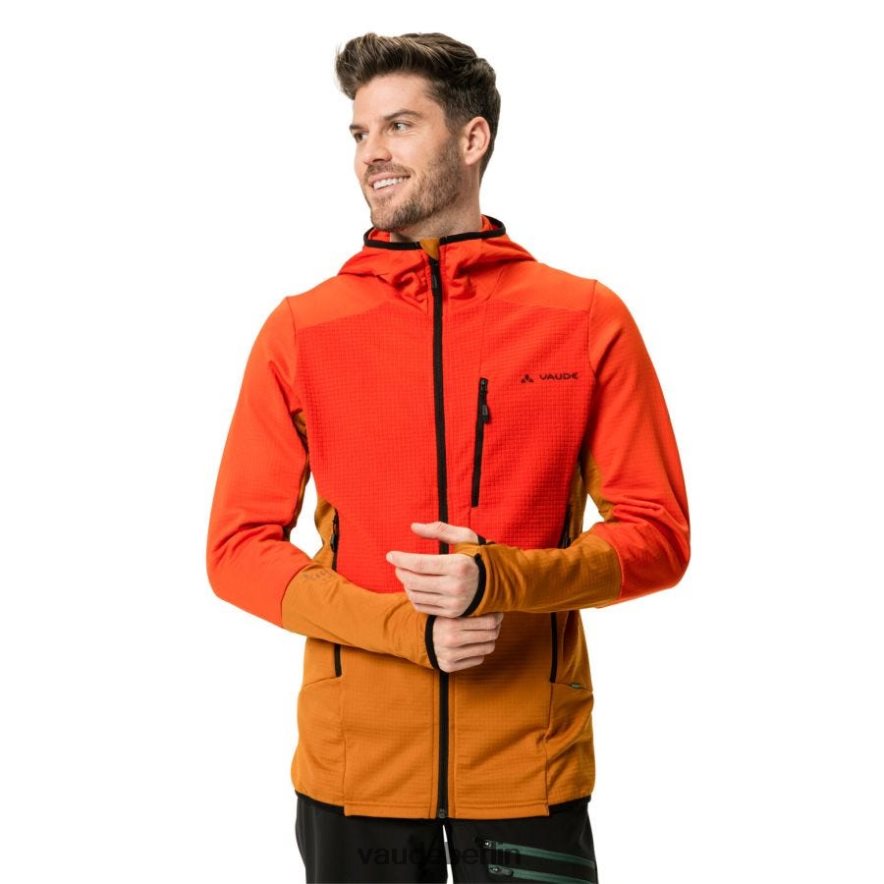 VAUDE Monviso Grid-Fleecejacke leuchtend rot Kleidung HLT4481539