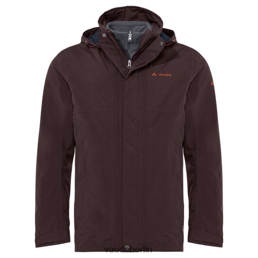 VAUDE Rosemoor 3-in-1-Jacke Pekannussbraun Kleidung HLT4481329