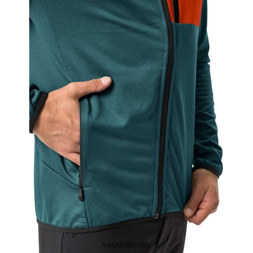 VAUDE Tekoa II Fleecejacke Schwarz Grün Kleidung HLT4481209