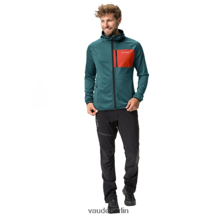 VAUDE Tekoa II Fleecejacke Schwarz Grün Kleidung HLT4481209