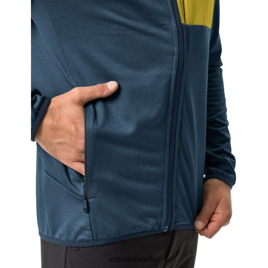 VAUDE Tekoa II Fleecejacke dunkles Meer/Gelb Kleidung HLT4481213
