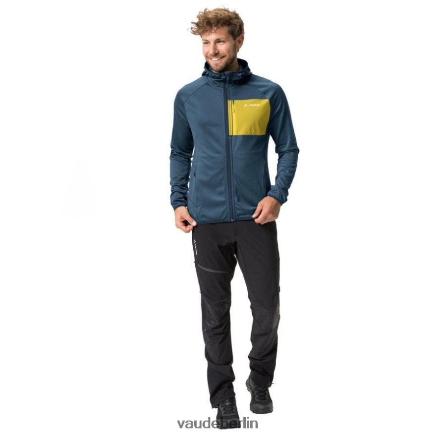 VAUDE Tekoa II Fleecejacke dunkles Meer/Gelb Kleidung HLT4481213
