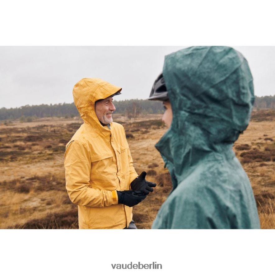 VAUDE Yaras Fahrrad-Regenjacke gelb verbrannt Kleidung HLT4481544