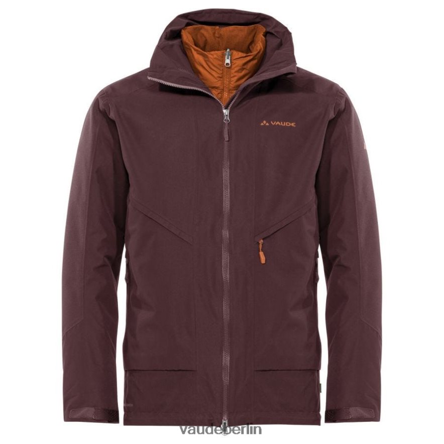 VAUDE elope 3-in-1 Outdoorjacke dunkles Meer/Rot Kleidung HLT4481433