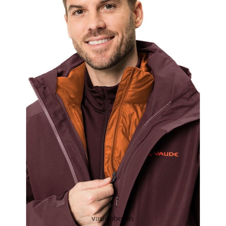 VAUDE elope 3-in-1 Outdoorjacke dunkles Meer/Rot Kleidung HLT4481433