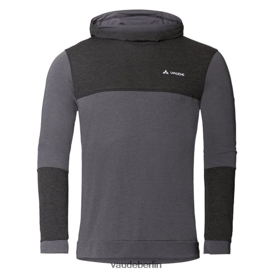 VAUDE Qimsa-Radsport-Sweatshirt mit Kapuze Schwarz Kleidung HLT4481777