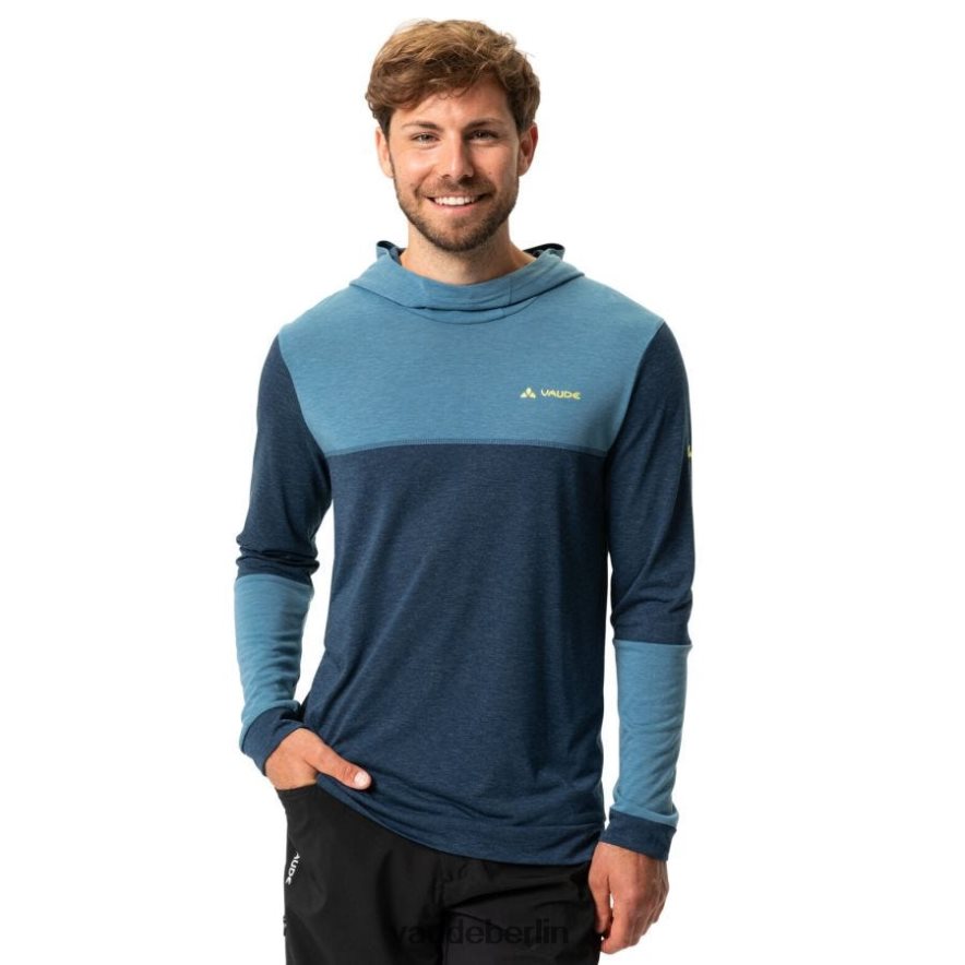 VAUDE Qimsa-Radsport-Sweatshirt mit Kapuze dunkles Meer Kleidung HLT4481779