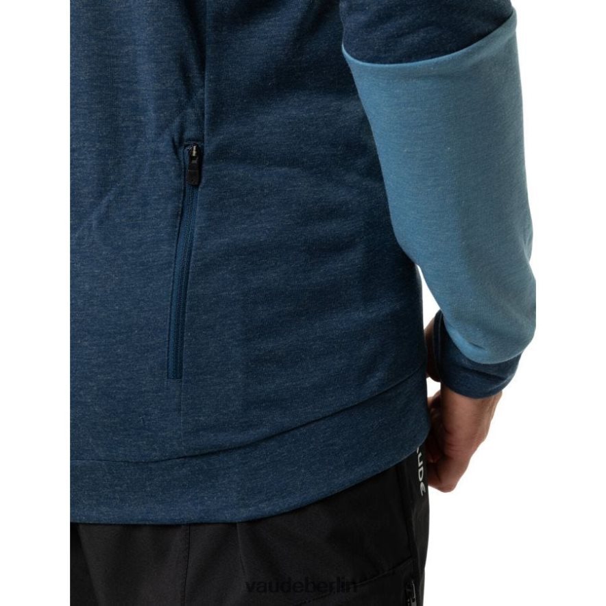 VAUDE Qimsa-Radsport-Sweatshirt mit Kapuze dunkles Meer Kleidung HLT4481779