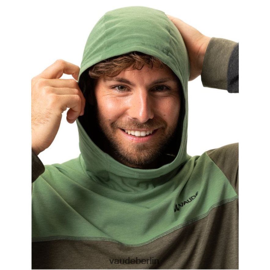 VAUDE Qimsa-Radsport-Sweatshirt mit Kapuze khaki Kleidung HLT4481778