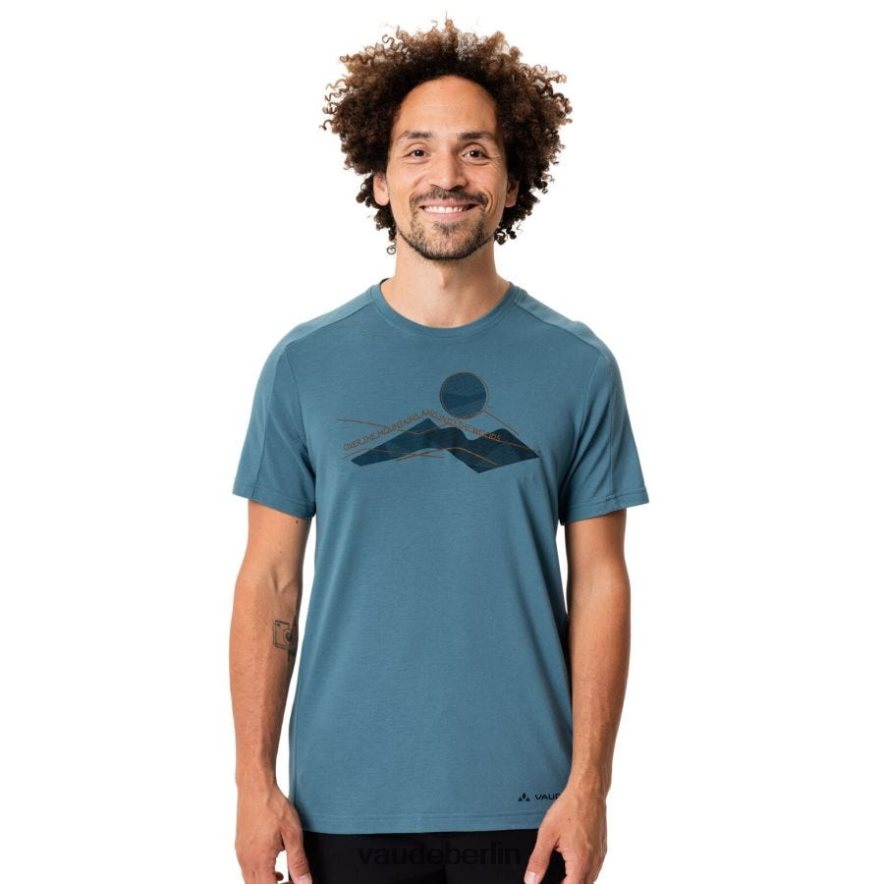 VAUDE Glenn-T-Shirt blaugrau/dunkles Meer Kleidung HLT4481870